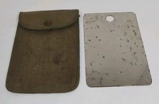 Original WWI U.S. Army Soldier's Field Mirror & Original Case Farberware Rare