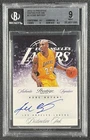 KOBE BRYANT BGS 9 2012-13 PANINI PRESTIGE #2 DISTINCTIVE INK ON CARD AUTO LAKERS