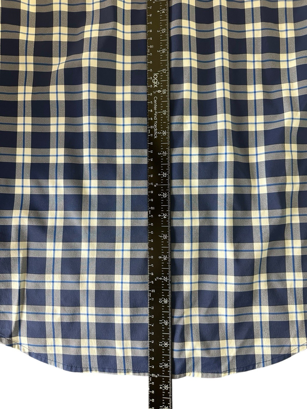 Chaps Performance Plaid Button Down Shirt Blue St… - image 6