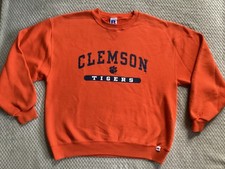 Clemson Tigers Russell Athletic Vintage Men's Crewneck Sweatshirt Large