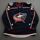 2021-22 Jake Bean Columbus Blue Jackets Game Used Worn NHL Hockey Jersey MeiGray