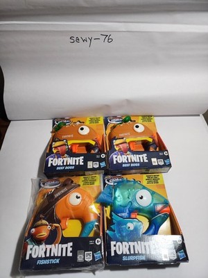 Nerf Fortnite Super Soaker Gun Beef Boss Water Blaster Toy Slurpfish Lot Of 4