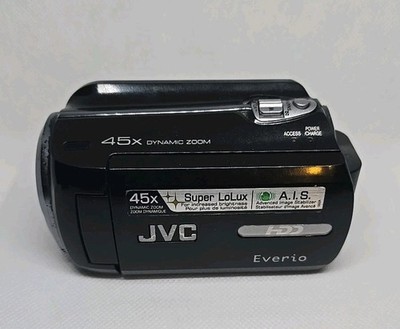 JVC Everio GZ-MG750BU HDD Camcorder 45x Zoom Tested Working w