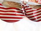 Build-A-Bear Workshop red and white striped ballet flat shoes — photo 3