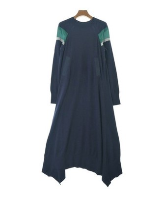 sacai Dresses NavyxBrownxGreenetc. 2(Approx. M) 2200685814055