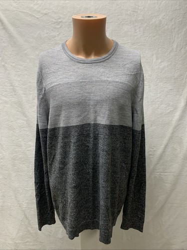 Apt 9 Mens XL Sweater Merino Wool Blend Seriously Soft Gray - 第 1/7 張圖片