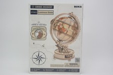 ROKR Robotime ST003 Luminous Globe 3D Wooden Puzzle Model Kit LED Light New