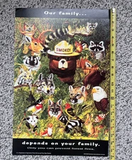 Vintage 90's Smokey the Bear Posters Lot Of 3 Authentic