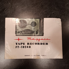 MAYFAIR TAPE RECORDER FT-1024B OWNERS MANUAL Vintage