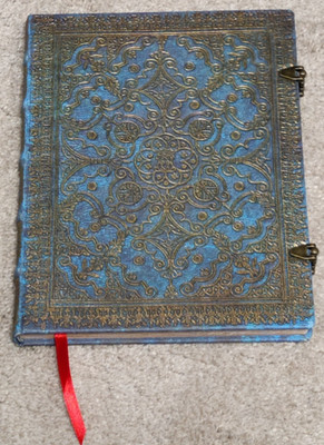 New Paperblanks Journal Lined Ultra 7x9'' Equinox AZURE Write Log Diary Gift Blue