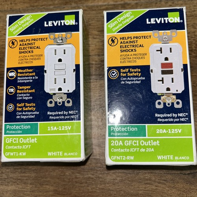 #ad #ad Leviton GFWT1 KW Weather Resistant GFCI Outlet 15A 125V White 078477709184 $23.95