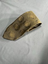 Gianni Versace Gold Monogram Medusa Men’s Dress Tie