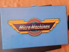 Blue Airport/Marina Playset Micro Machines Case w/ Vehicles Accessories GB63