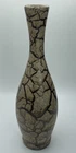 Vintage Royal Haeger Pottery Safari Glaze,  Crackle 15 " Tall Skinny Vase