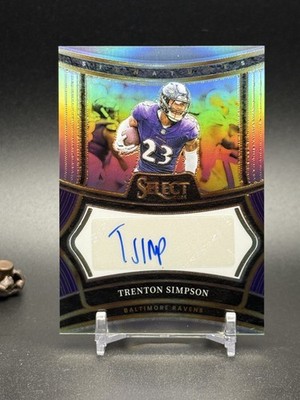 2024 Panini Select Signatures Trenton Simpson #SP-TSN Silver Prizm /399 Auto