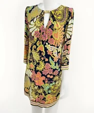 Trina Turk Melia Print Jersey Shift Dress - Spring Floral Paisley - Size 4