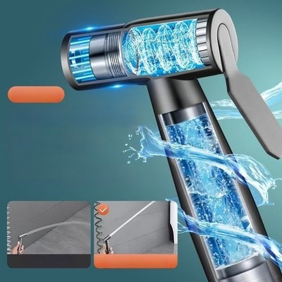 Vollkupfer Bau Mopp Waschbecken Wasserhahn mit Dual Wasser Management Spray