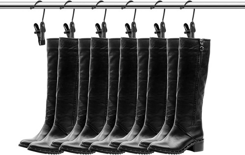 Hotop Boot Hanger for Closet, Laundry Hooks with Clips, Small, Black - Picture 5 of 6