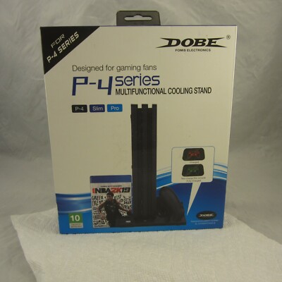 DOBE P4 Series Multifunctional Cooling Stand Charger 10 Discs for PS4 Slim Pro.