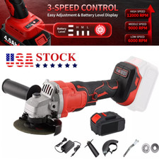 Cordless 4 1/2-Power Angle Grinder for Makita 21V Battery Brushless 11000 RPM US