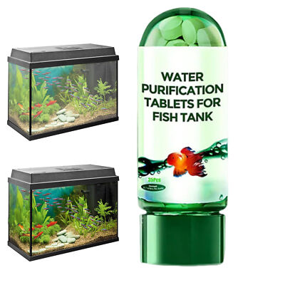 Water Purification Tablets Freshwater Aquarium Water Clarifier Cleaning Solution