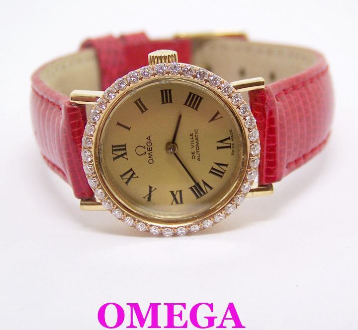 18k OMEGA De VILLE Automatic Ladies Watch w/Diamonds CAl 663