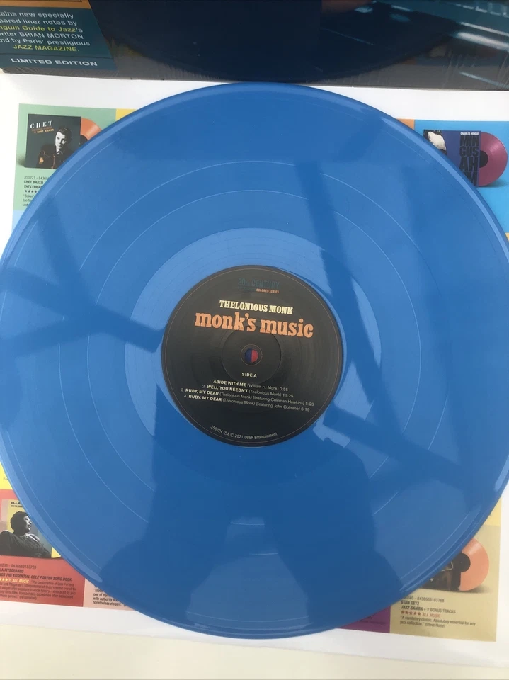 Monk's Music by Thelonious Monk Septet (Record, 2021) Blue vinyl Mint Condition - Image 2 of 4
