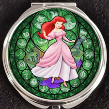 Princess Ariel Little Mermaid Disneyland Walt Disney World Makeup Compact Mirror
