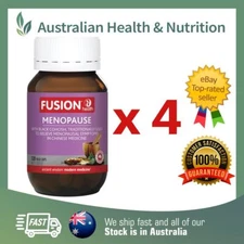 4 x FUSION HEALTH MENOPAUSE 120C // CLINICALLY VALIDATED+ FREE SAME DAY SHIPPING