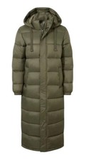 Tog 24 Green Cautley Long Padded Jacket Khaki Size 8 Rrp £160 New With Tags On