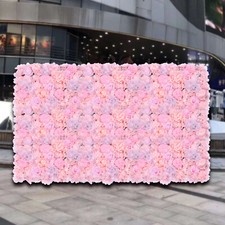 6Pcs Artificial Flower Wall Panel Faux Flower Wall Wedding Party Backdrop Decor