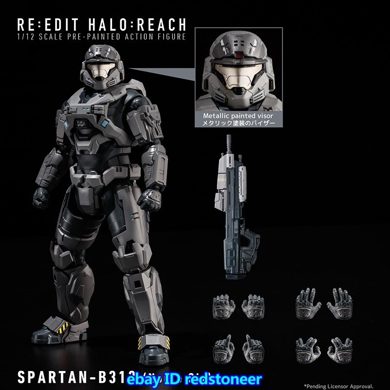 1000TOYS Spartan-B312 Noble Six RE:Edit Halo: Reach 1/12 Action