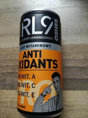1 Full OSHEE Robert Lewandowski RL9 Anti Oxidants Energy Drink Can Full Can