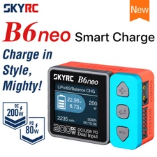 SkyRC B6 neo LiPo Battery Balance Charger DC 200W PD 80W 6S Charger Discharger