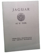 Jaguar car automobile 4-2 E type operating service handbook