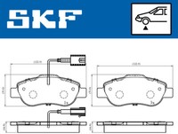Vkbp 80313 E SKF Bremsbelagsatz, Scheibenbremse FüR Fiat,Ford