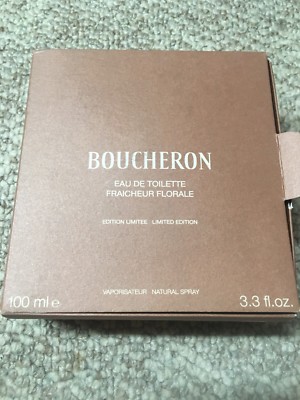 Boucheron Eau De Toilette Fraicheur Floral Limited Edition 3.3oz Spray