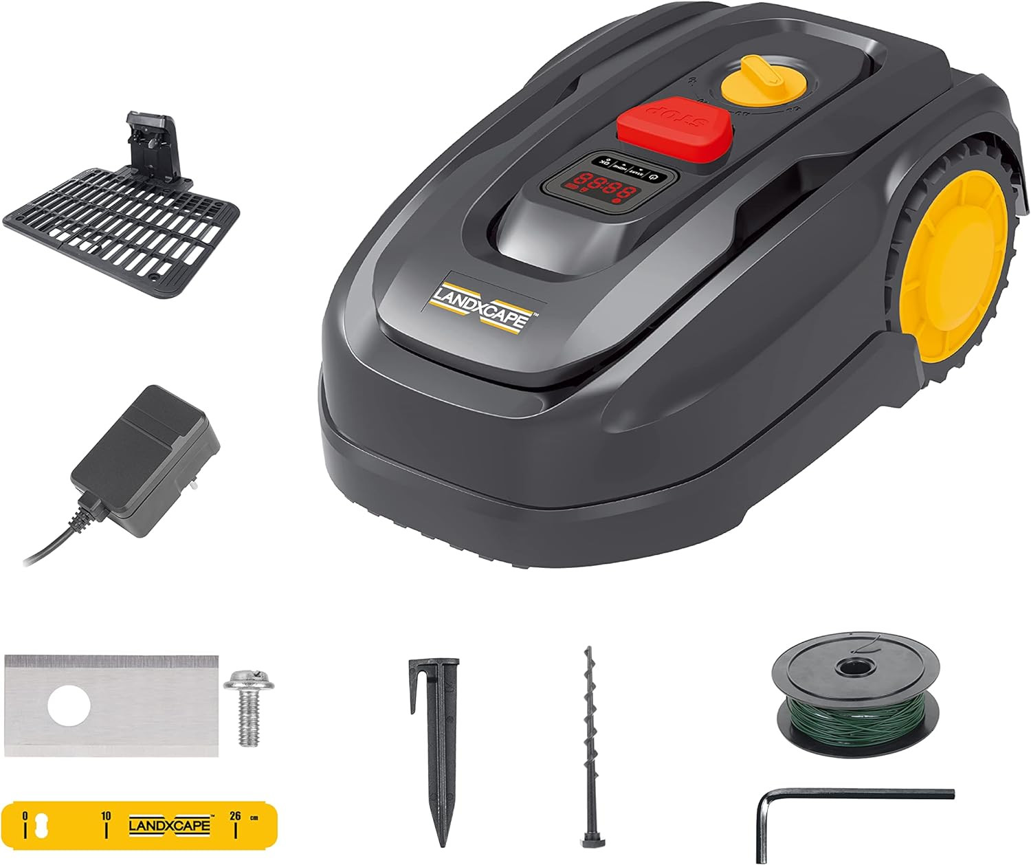 Robot cortacésped LANDXCAPE 18V (20V MAX) 400m² LX796, sistema de acolchado, seguridad