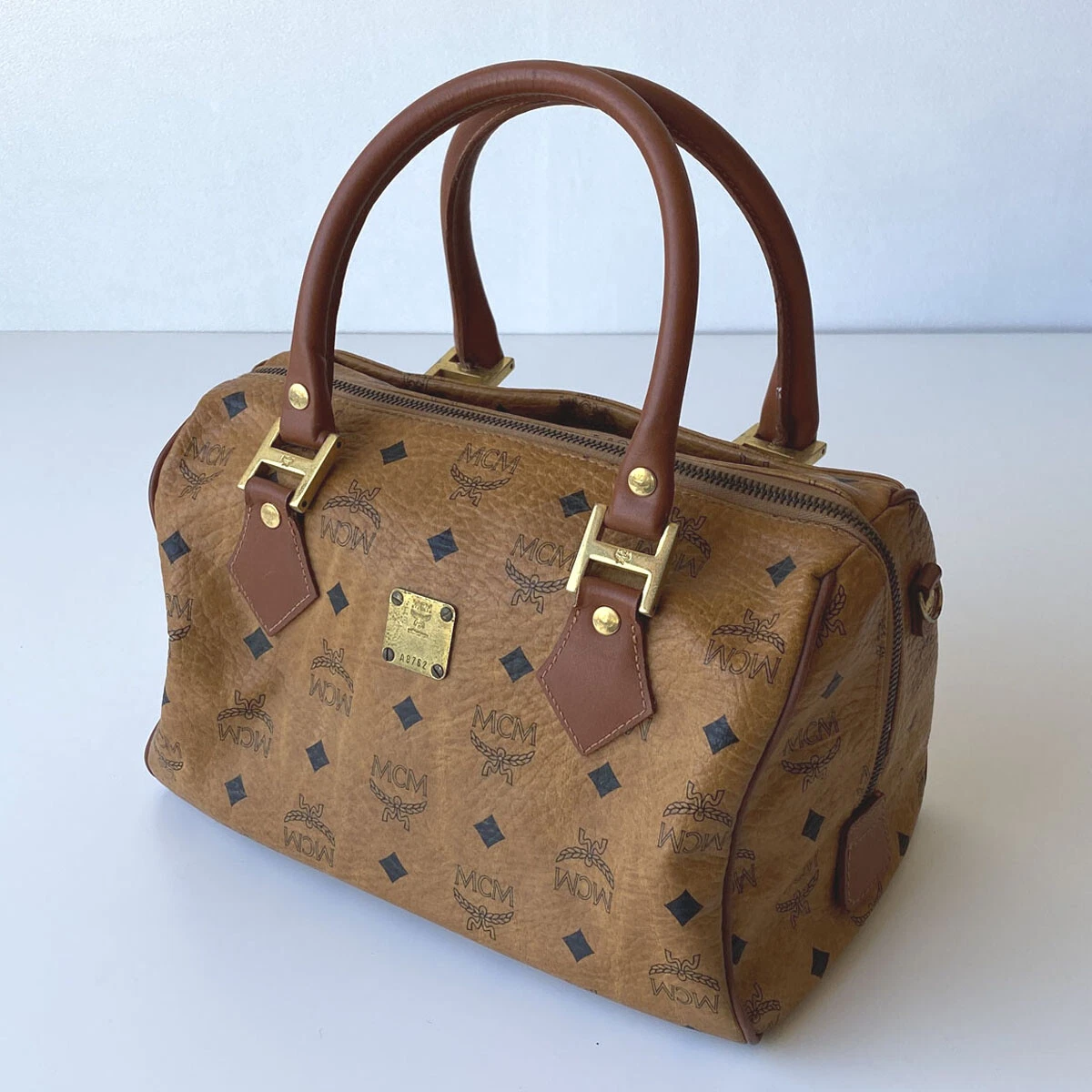 mcm boston bag vintage