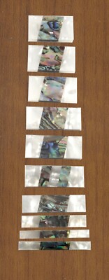 Inlay Fret Rect Abalone Slash with Pearloid