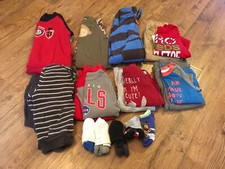 Boys Size 18 Months Clothes Lot Of 18 Pcs. Fall/Winter EC OshKosh,Carter's 