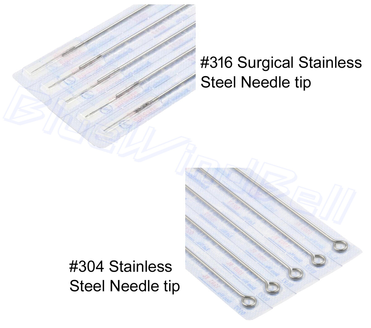 what are dsiposable tattoo needles made of 500pcs Disposable Sterile Tattoo Needle Assorted U-Pick mixed 50+ sizes  supplies