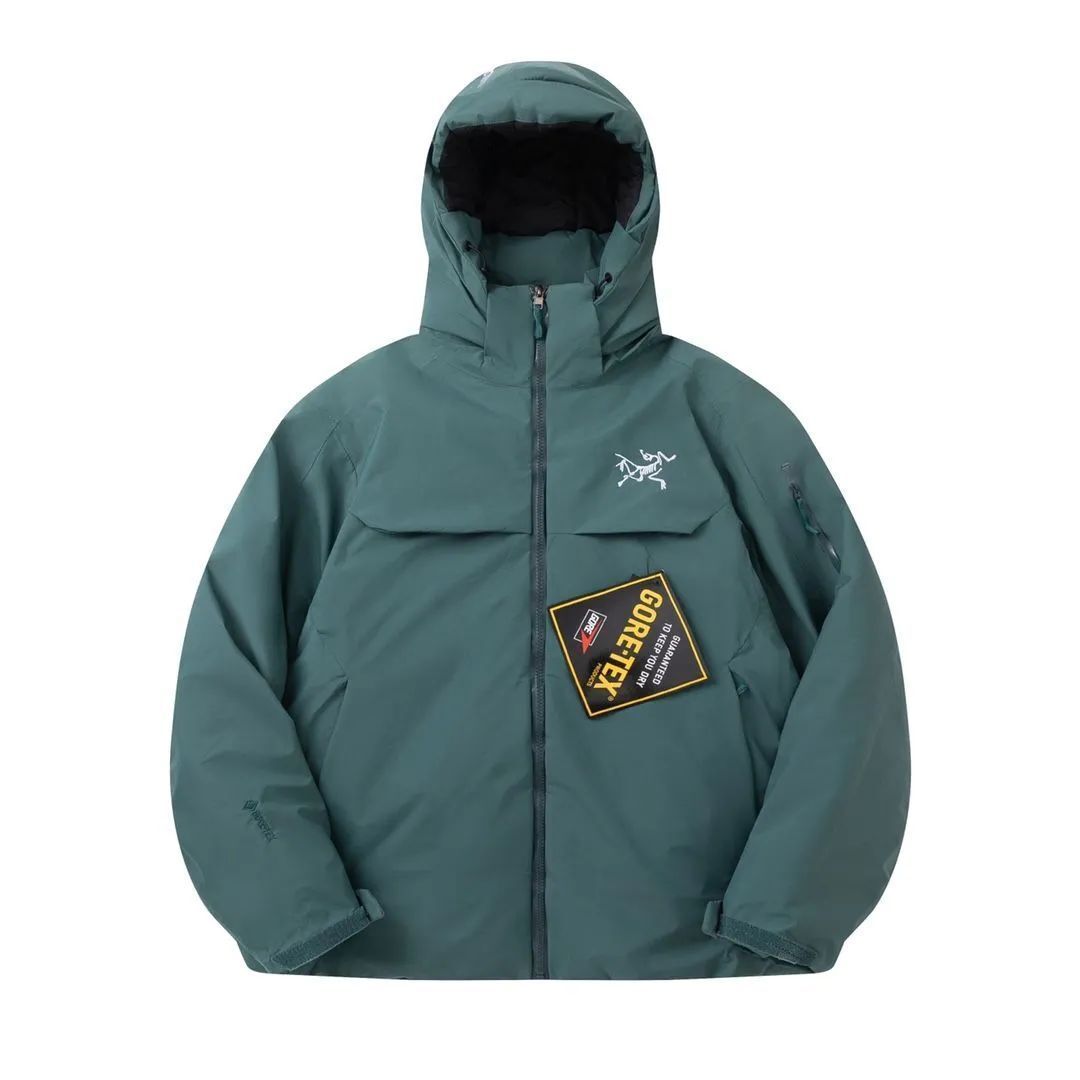 ARC'TERYX controllare descrizione taglia S 2XL Arcteryx giacca sci unisex con cappuccio piumino d'oca