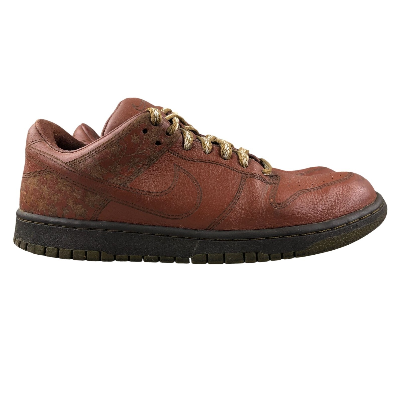 Sneakers da uomo Nike 9.5 2006 Dunk Low 1 pezzo marroni pony muschio spagnolo 312424 222