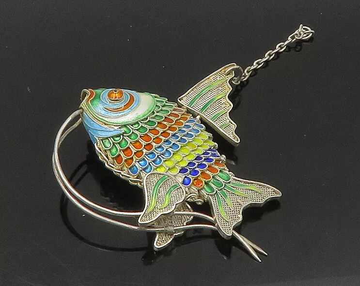 Enamel fish pendant clearance