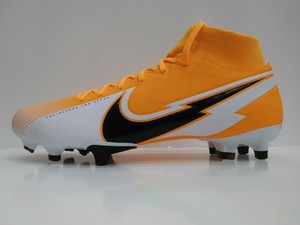 nike mercurial orange black