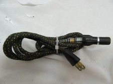 Vintage Excel Cloth Covered Electric Power Cord Made In USA 2 Prong