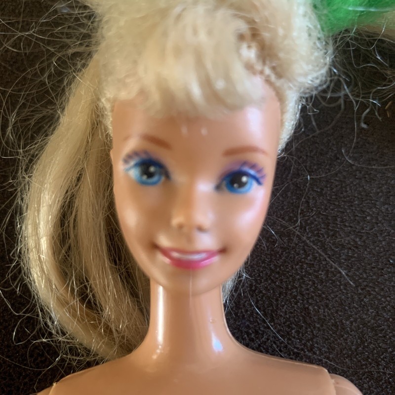 1966 Twist Turn Head & Waist & Bendable Knees, Feet Holes, Malaysia barbie Doll