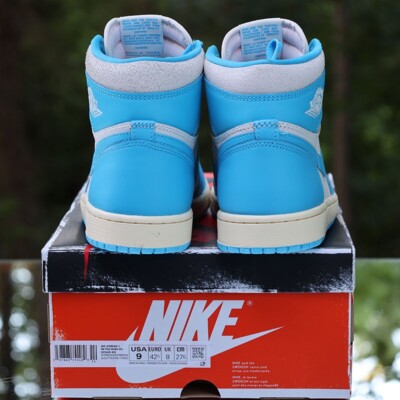 Nike Air Jordan 1 Retro High OG UNC Reimagined Men's Size 9 Custom