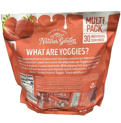 Nature's Garden Probiotic Yoggie Bites Strawberry, 21oz (30 x 0.7